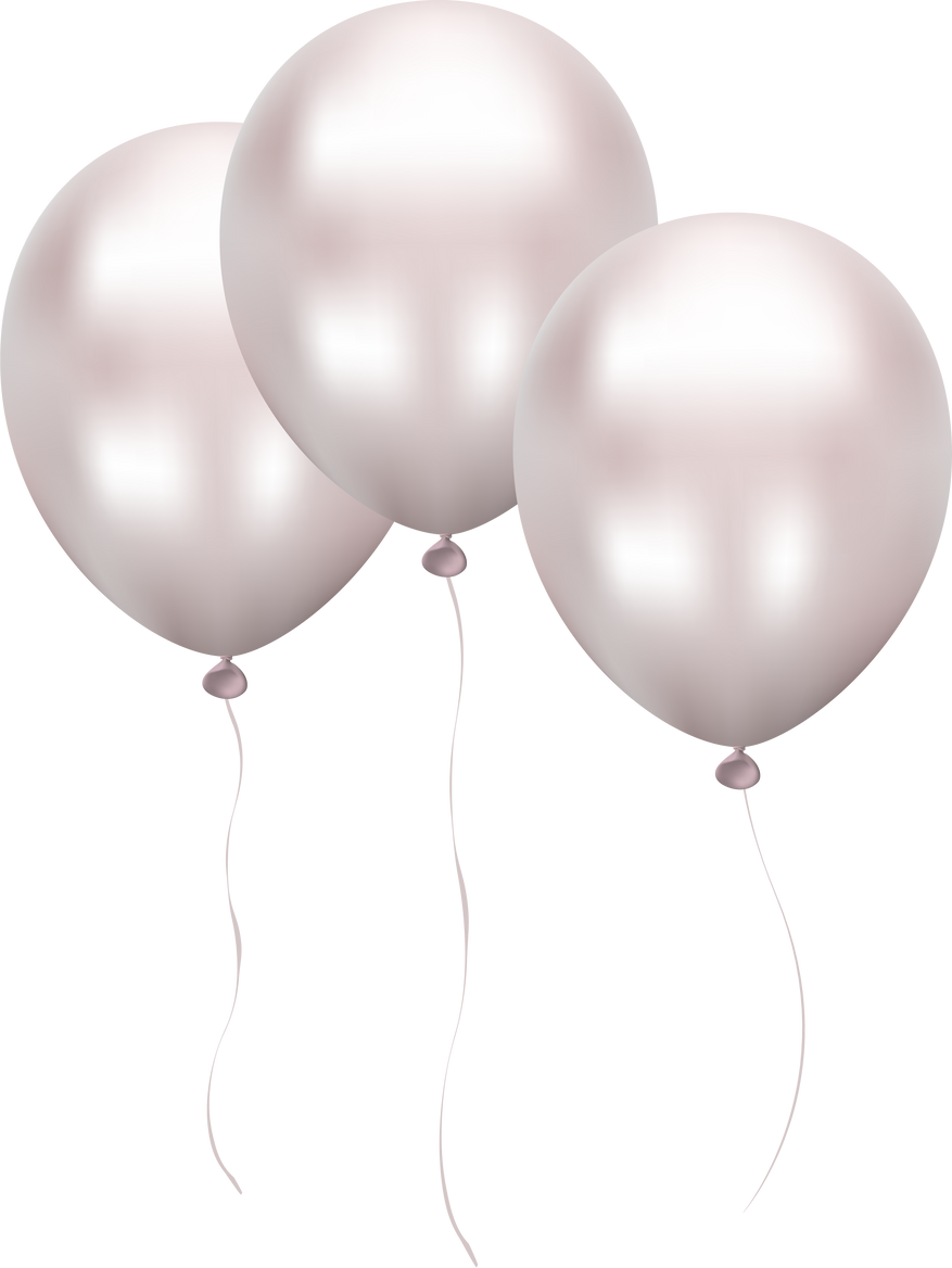 Metallic Celebratory Group Silver Balloons